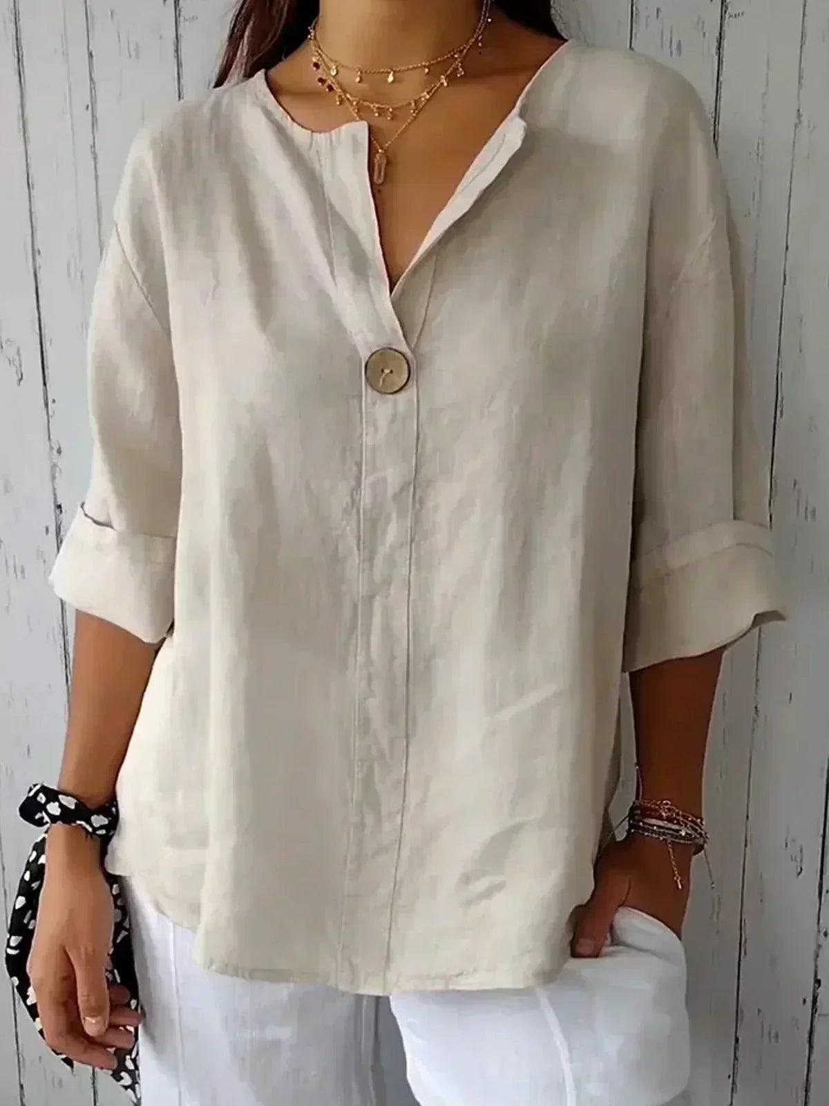 BOGNA | V-AUSSCHNITT BLUSE