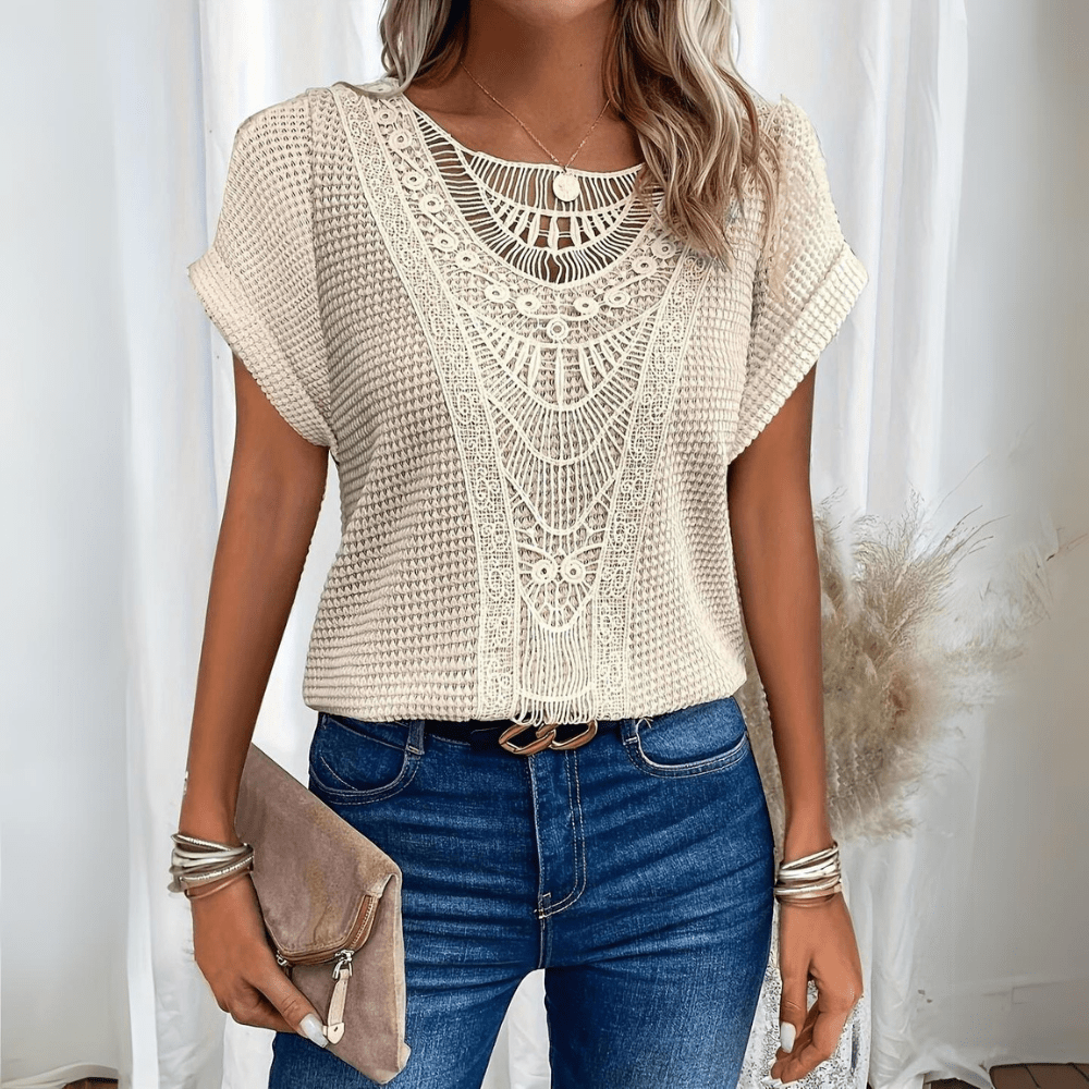 CECILIA | ELEGANTE BLUSE IM IBIZA-STIL