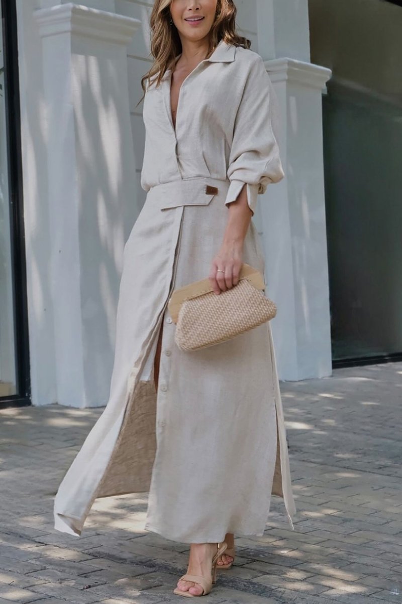 ZOFIA | MAXIKLEID MIT V-AUSSCHNITT
